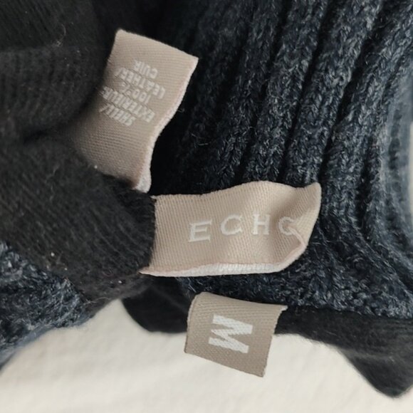 Vintage Suede Mod Retro Fun BLUE Lined Gloves Size Medium - Picture 14 of 14